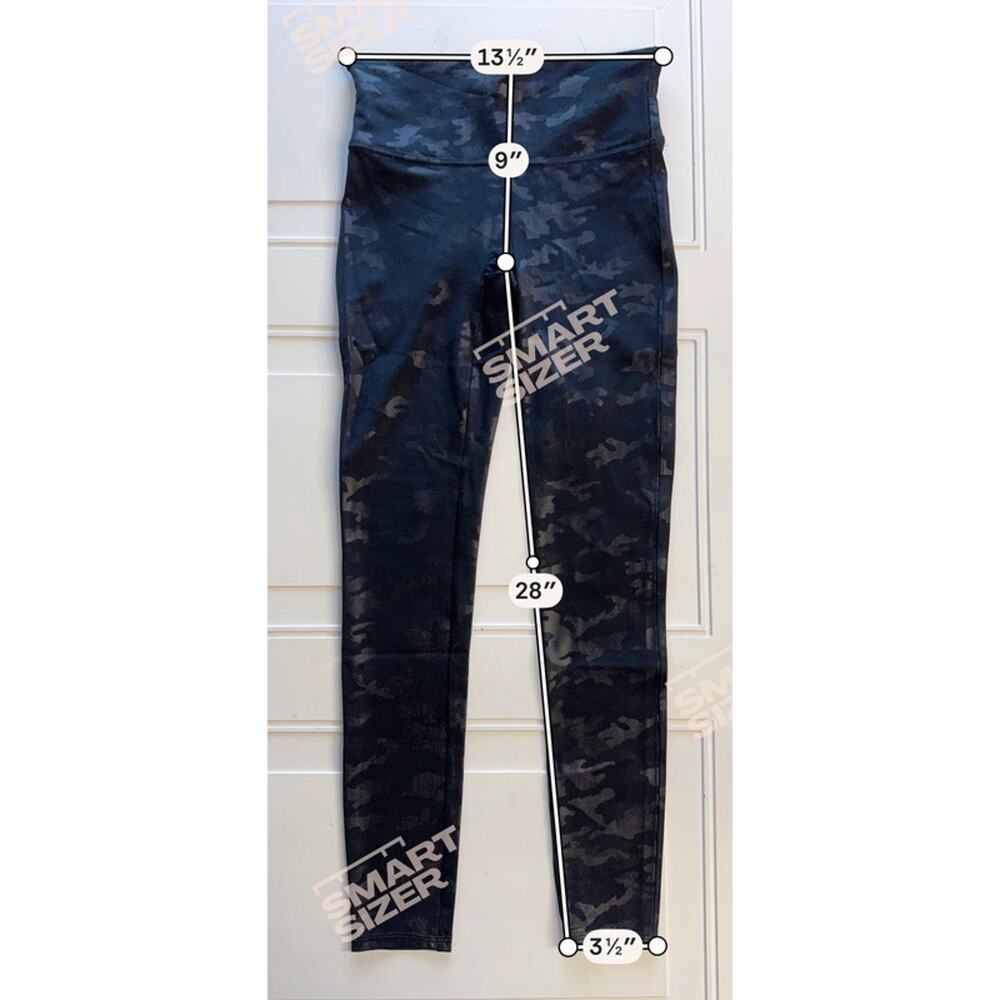 Spanx Women’s Sz M Black Gray Camo Shaping Leggings - Picture 5 of 6
